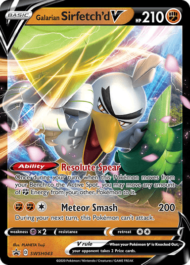 Galarian Sirfetch'd V, SWSH Black Star Promos SWSH043