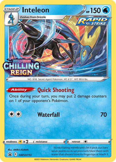 Inteleon, SWSH Black Star Promos SWSH113