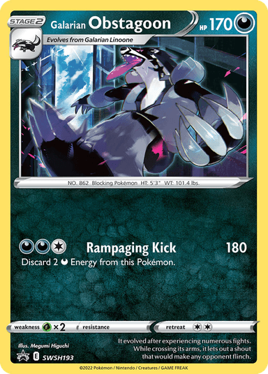 Galarian Obstagoon, SWSH Black Star Promos SWSH193