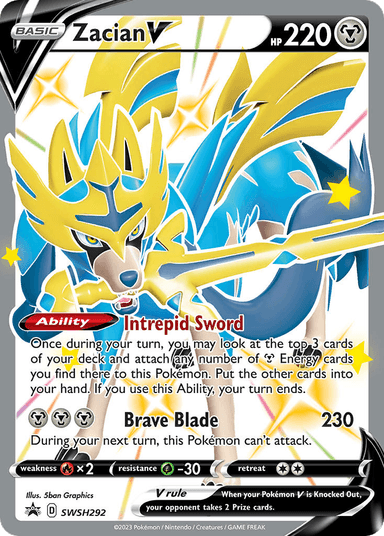 Zacian V, SWSH Black Star Promos SWSH292