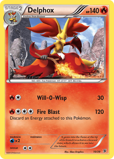 Delphox, Kalos Starter Set 10
