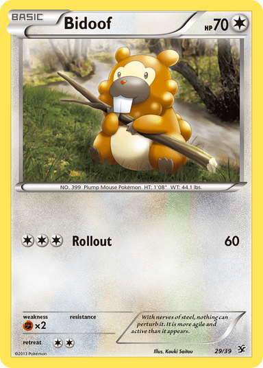 Bidoof, Kalos Starter Set 29