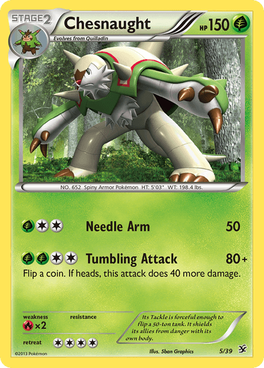 Chesnaught, Kalos Starter Set 5