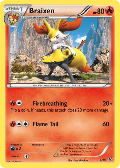 Braixen, Kalos Starter Set 9