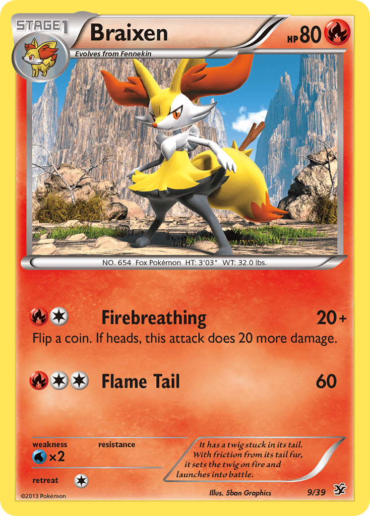 Braixen, Kalos Starter Set 9
