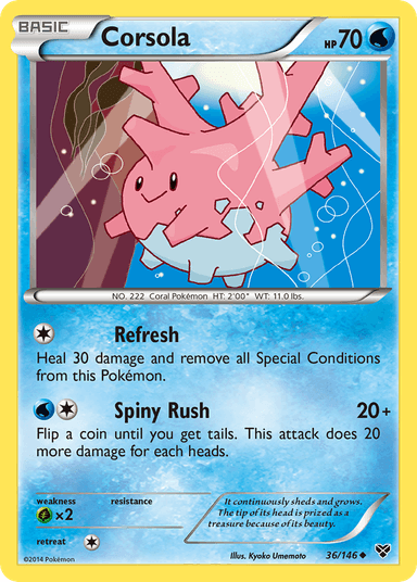 Corsola, XY 36