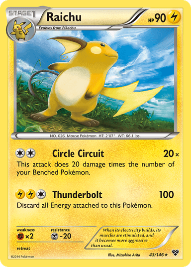 Raichu, XY 43