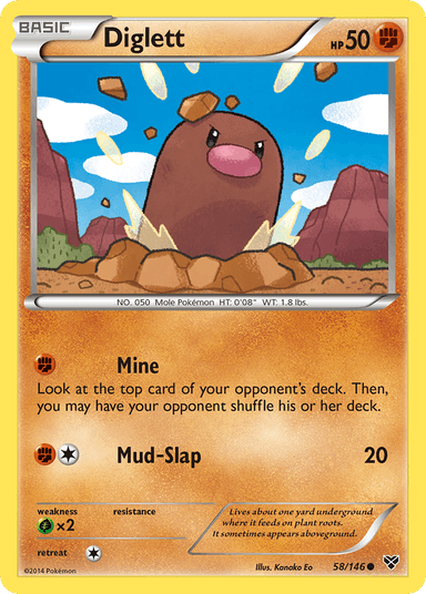 Diglett, XY 58