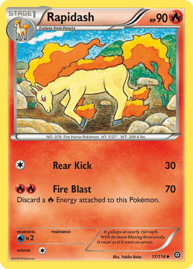Rapidash, Steam Siege 17