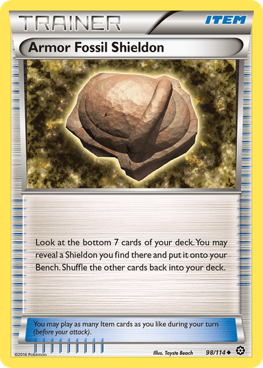 Armor Fossil Shieldon, Steam Siege 98
