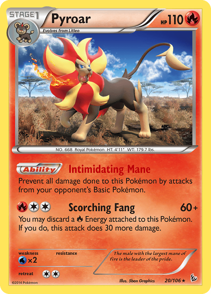 Pyroar, Flashfire 20