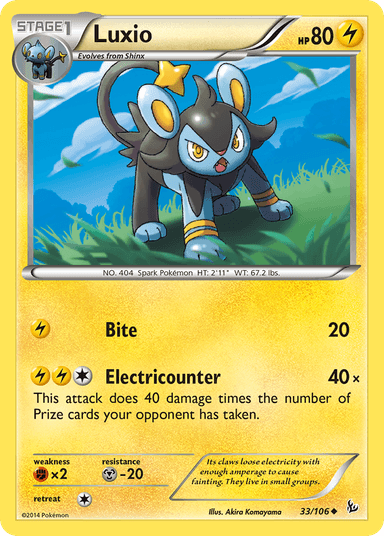 Luxio, Flashfire 33