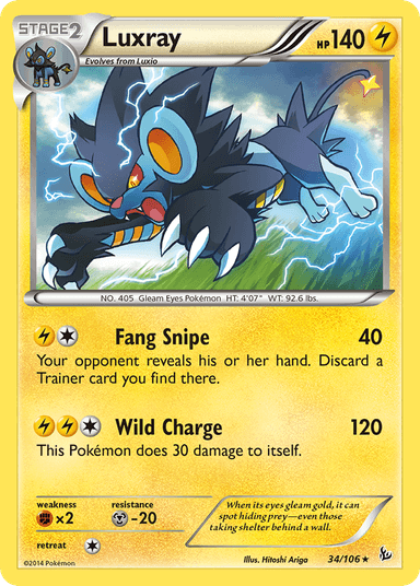Luxray, Flashfire 34