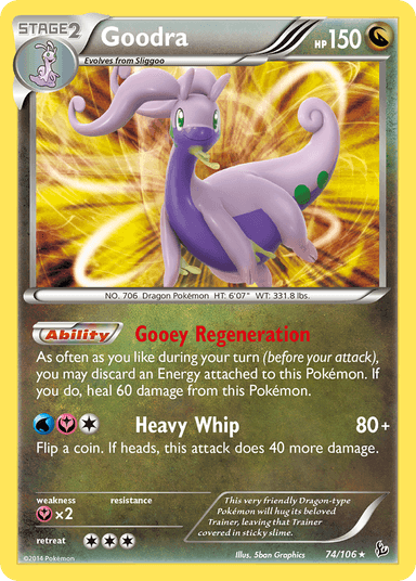 Goodra, Flashfire 74