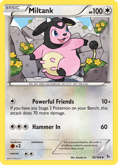 Miltank, Flashfire 83