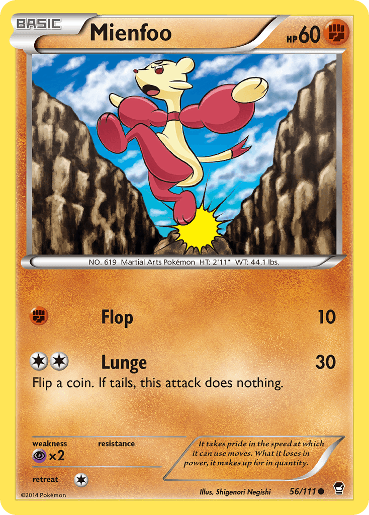 Mienfoo, Furious Fists 56