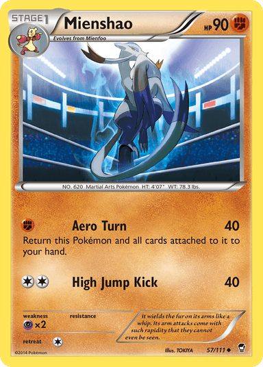 Mienshao, Furious Fists 57