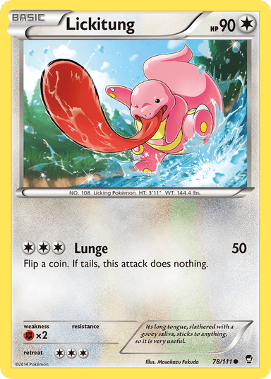 Lickitung, Furious Fists 78
