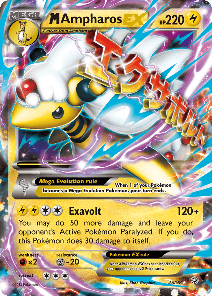 M Ampharos-EX, Ancient Origins 28