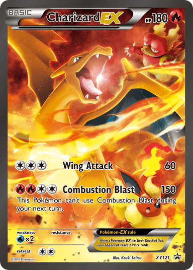Charizard-EX, XY Black Star Promos XY121
