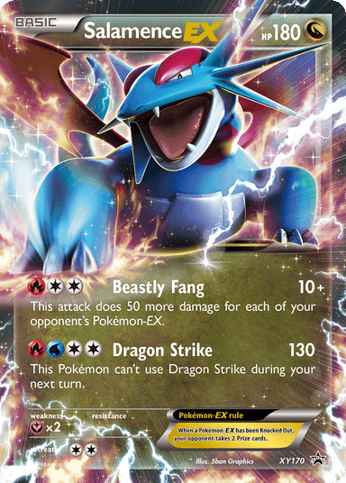 Salamence-EX, XY Black Star Promos XY170