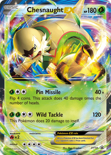 Chesnaught-EX, XY Black Star Promos XY18
