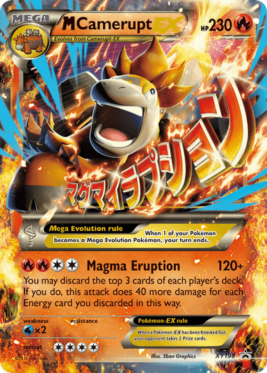 M Camerupt-EX, XY Black Star Promos XY198