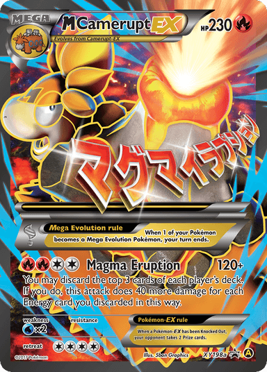 M Camerupt-EX, XY Black Star Promos XY198a