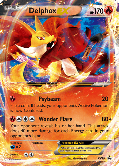 Delphox-EX, XY Black Star Promos XY19