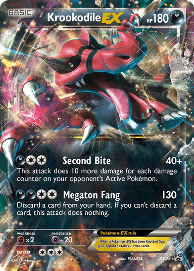 Krookodile-EX, XY Black Star Promos XY25