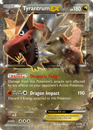 Tyrantrum-EX, XY Black Star Promos XY70