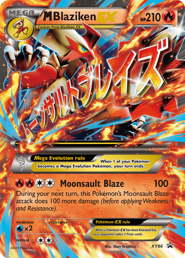 M Blaziken-EX, XY Black Star Promos XY86
