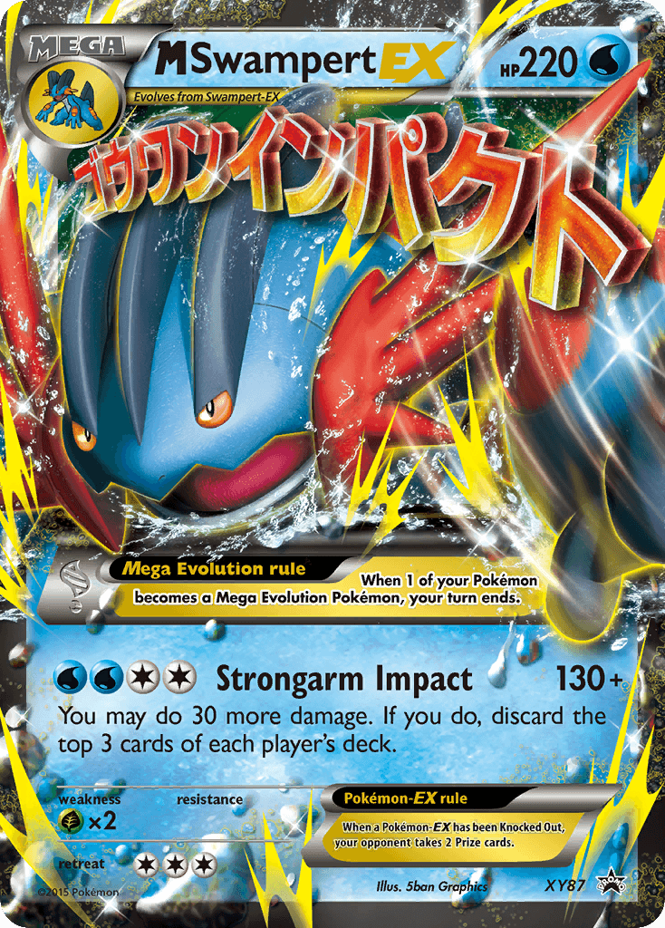 M Swampert-EX, XY Black Star Promos XY87