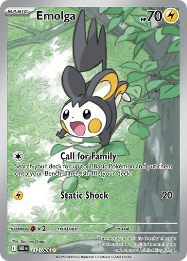 Emolga, Black Bolt 112